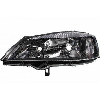 Передняя фара (левая) Темная, DEPO для OPEL ASTRA G 1998-2005 - фото