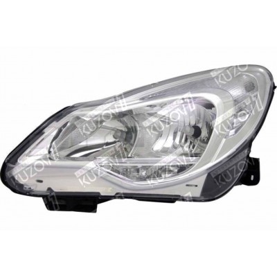 Передняя фара (левая) Хром, TYC для OPEL CORSA D 2011-2014 - фото